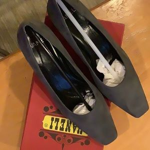 Vaneli small heel. Kevyn dark grey suede. Size 9.5 medium. NWOT